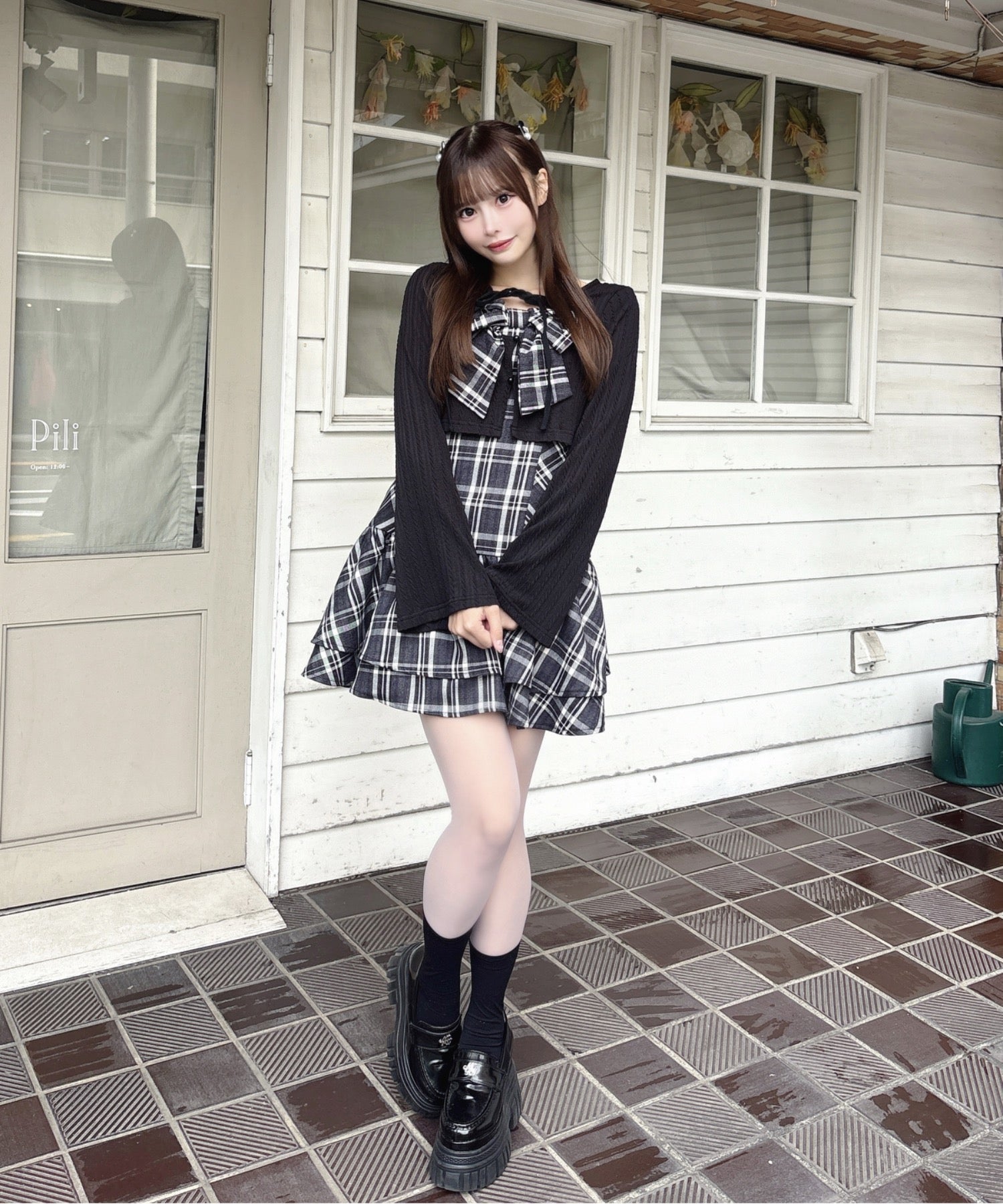 リボンキャミワンピアンサンブル リボンキャミワンピアンサンブル