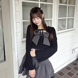 【予約商品1月中旬発送】リボンアンサンブルワンピース