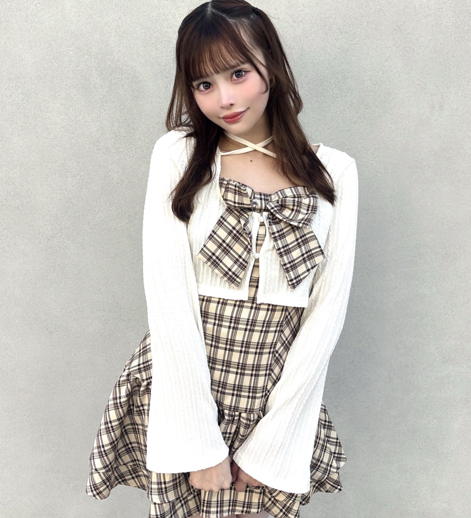 リボンアンサンブルワンピース