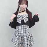 【予約商品 4月上旬発送】リボンアンサンブルワンピース