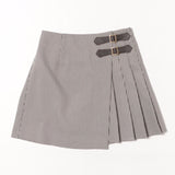 サイドベルトラップスカート