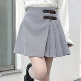 サイドベルトラップスカート