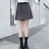 サイドベルトラップスカート