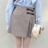 サイドベルトラップスカート