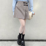 サイドベルトラップスカート