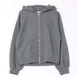 ビジューまみれパーカー