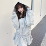 ビジューまみれパーカー