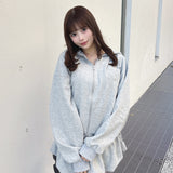 ビジューまみれパーカー