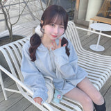 ビジューまみれパーカー