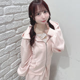 ビジューまみれパーカー