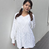 【予約商品 1月下旬発送】バックリボンニットワンピース