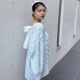 【予約商品 1月下旬発送】バックリボンニットワンピース