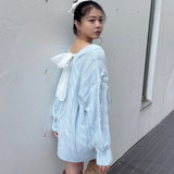 【予約商品 1月下旬発送】バックリボンニットワンピース