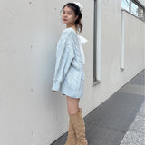 【予約商品 1月下旬発送】バックリボンニットワンピース