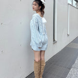 【予約商品 1月下旬発送】バックリボンニットワンピース