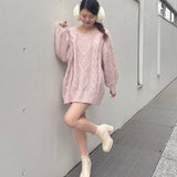 【予約商品 1月下旬発送】バックリボンニットワンピース