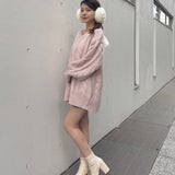 【予約商品 1月下旬発送】バックリボンニットワンピース