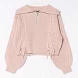 ハーフジップレーシングニット