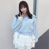 ハーフジップレーシングニット