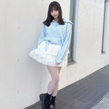 ハーフジップレーシングニット