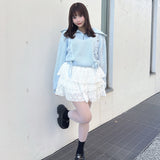 ハーフジップレーシングニット