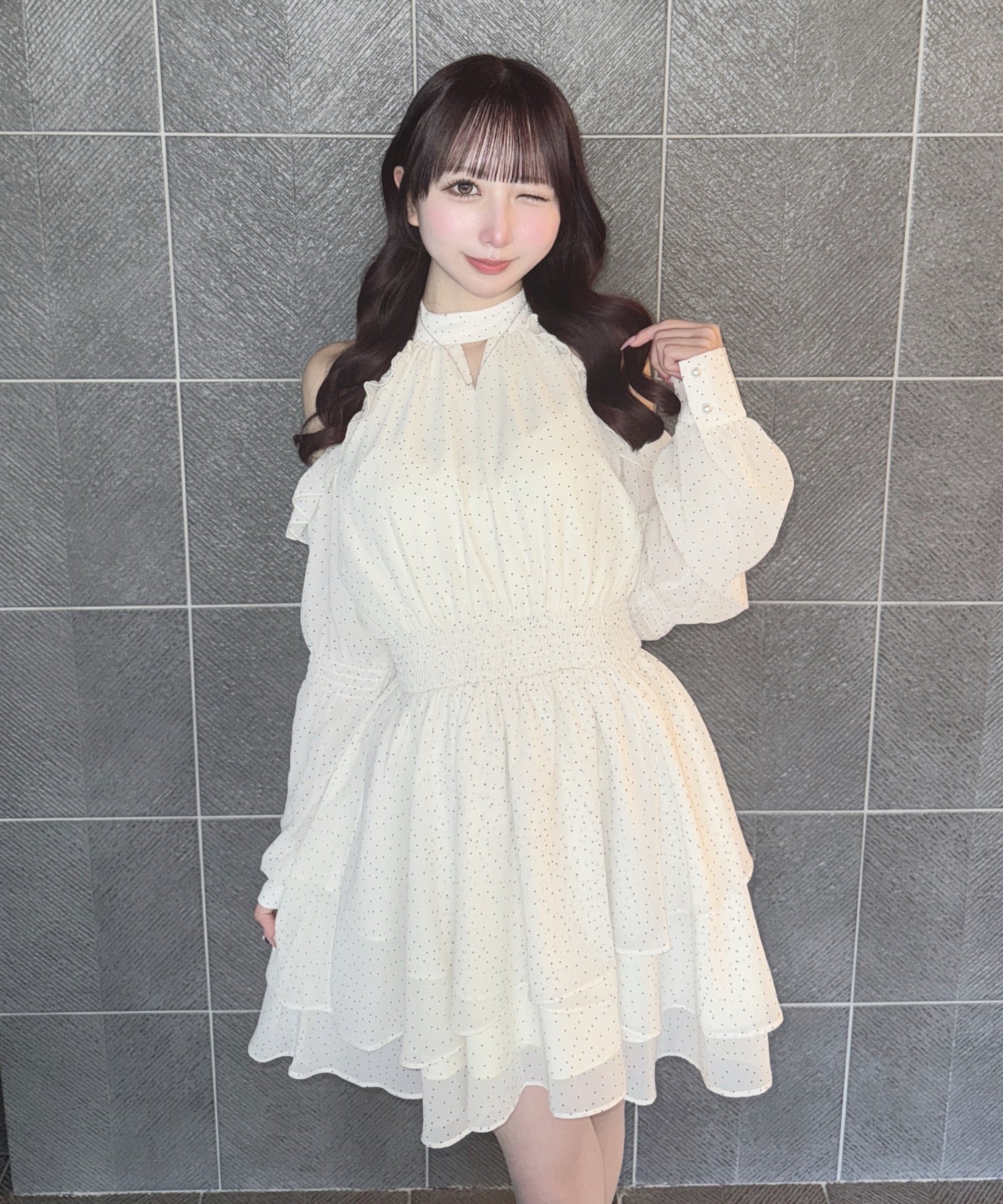 くうsovボウタイワンピース 予約商品 2月下旬発送】オープンショルダーボウタイワンピース – PARK