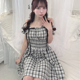 2way肩リボンミニワンピース