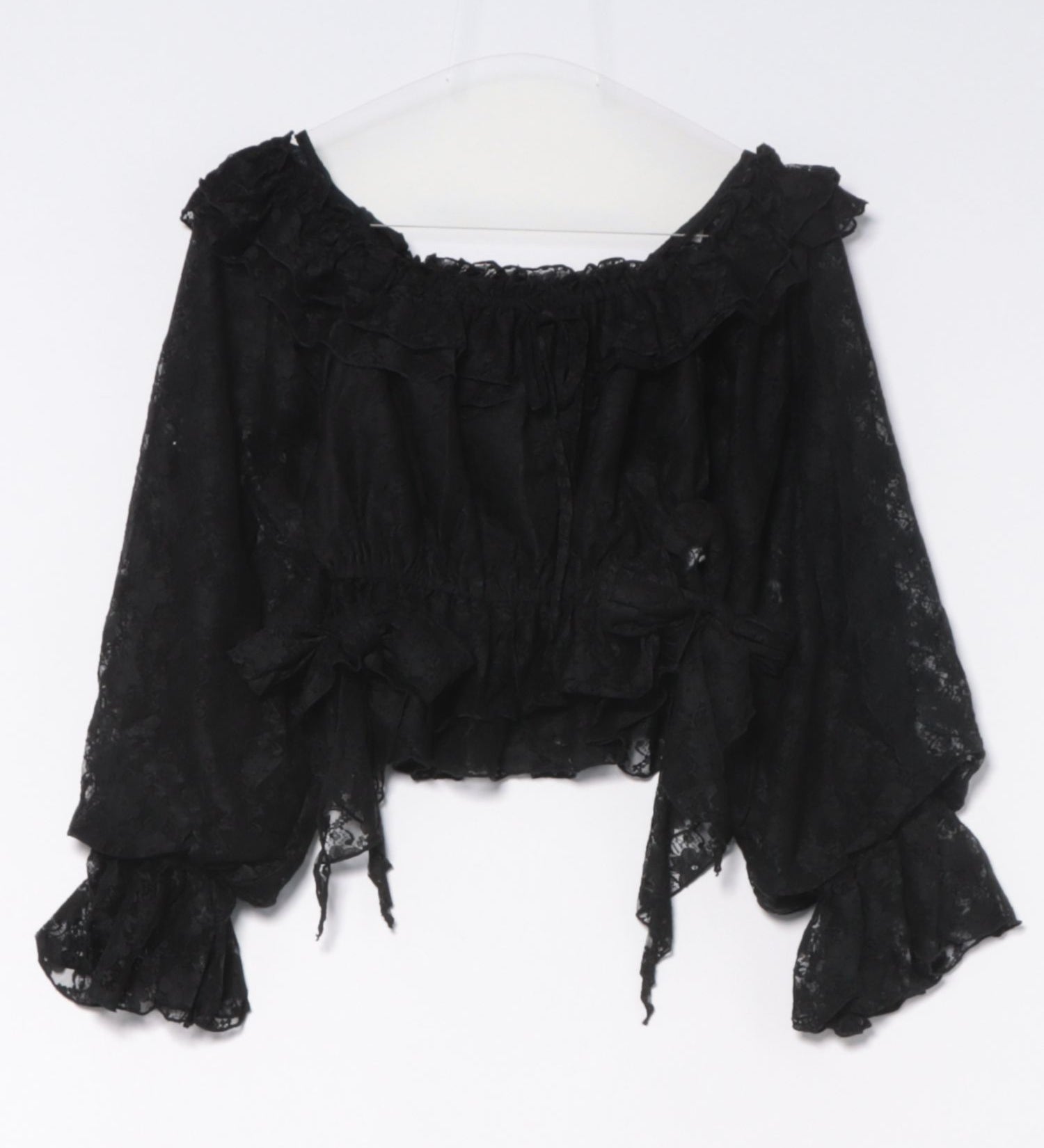 フリルオフショルブラウス