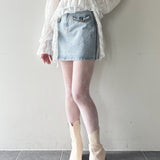 【セット購入10％割♡対象商品】パイピングデニムスカート