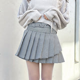 ダブルプリーツスカート