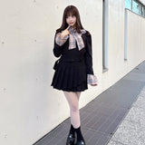 ダブルプリーツスカート