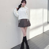 ダブルプリーツスカート