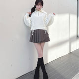 ダブルプリーツスカート