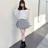 ダブルプリーツスカート