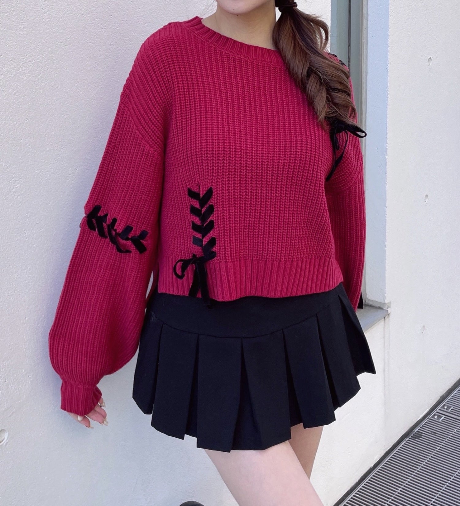 ショートレーシングニット