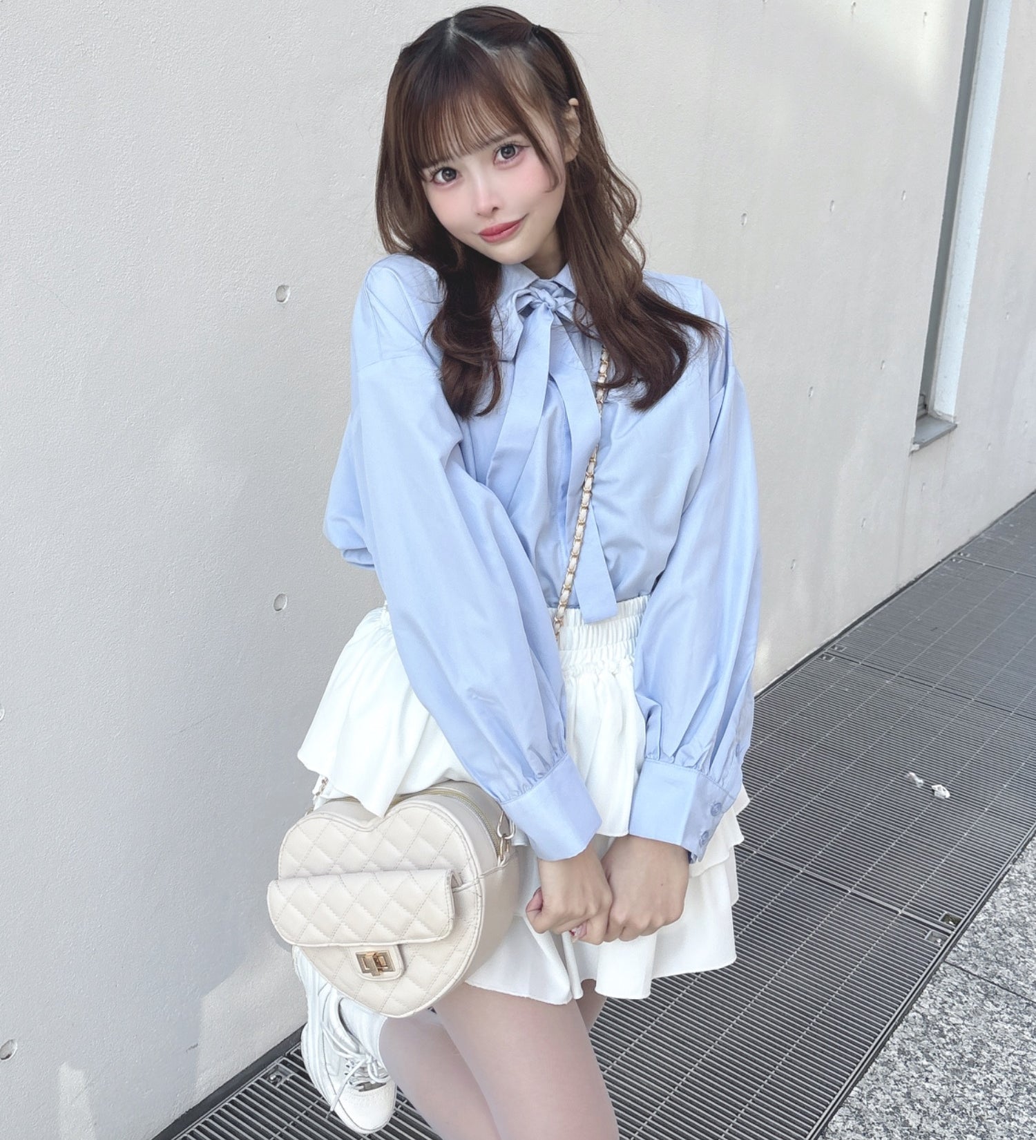 リボンタイビッグシャツ