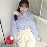 リボンタイビッグシャツ