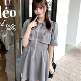 【予約商品 3月下旬発送】レイヤードフロントジップワンピース