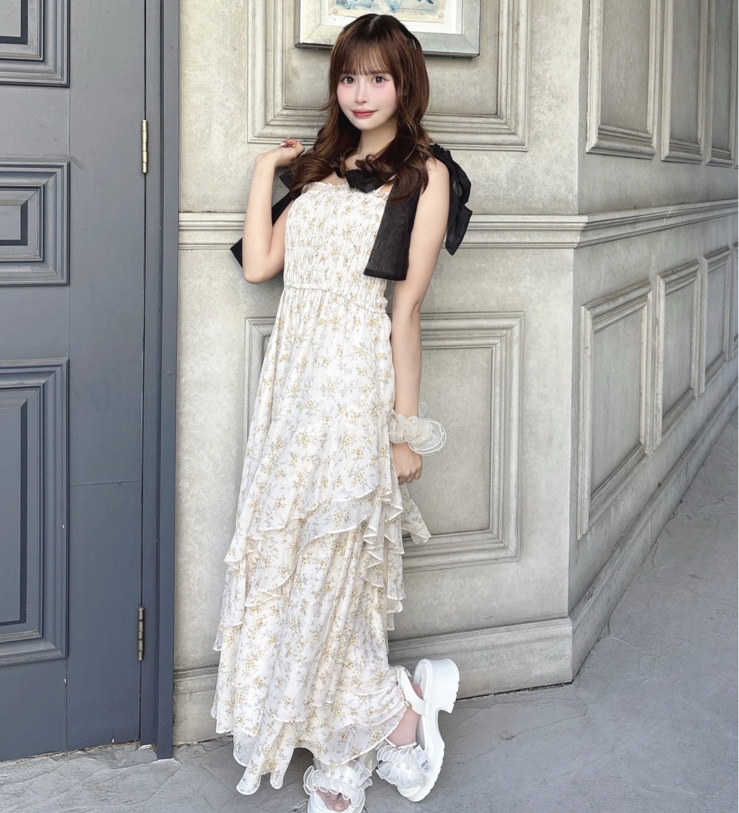 ティアードキャミワンピース