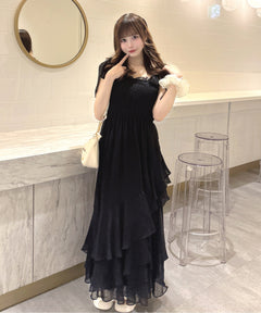 【SALE】ティアードキャミワンピース