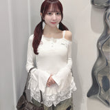 ペプラムティアードトップス