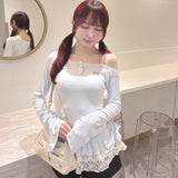 ペプラムティアードトップス