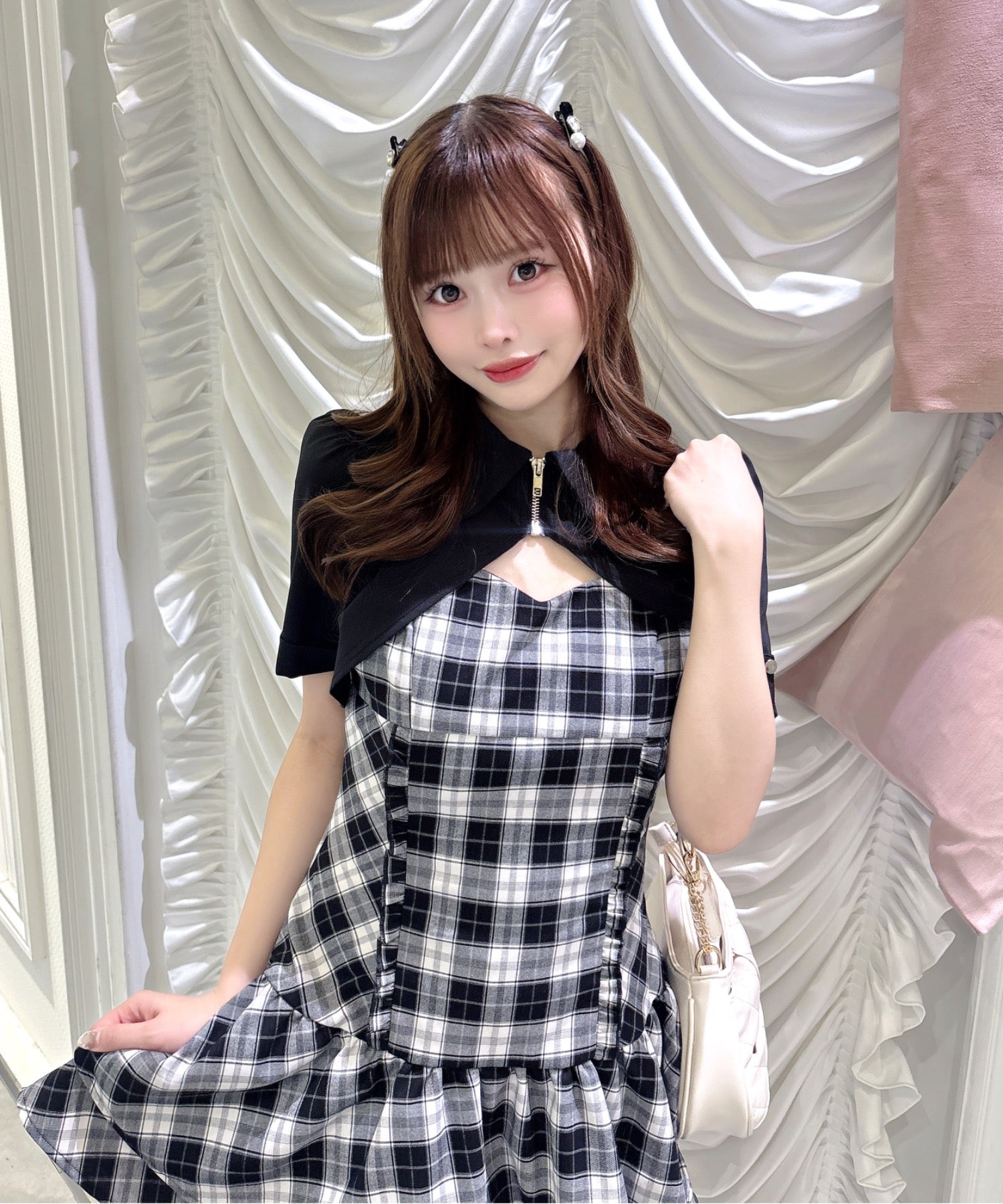 【SALE】シャツアンサンブルワンピース