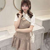 【SALE】シャツアンサンブルワンピース