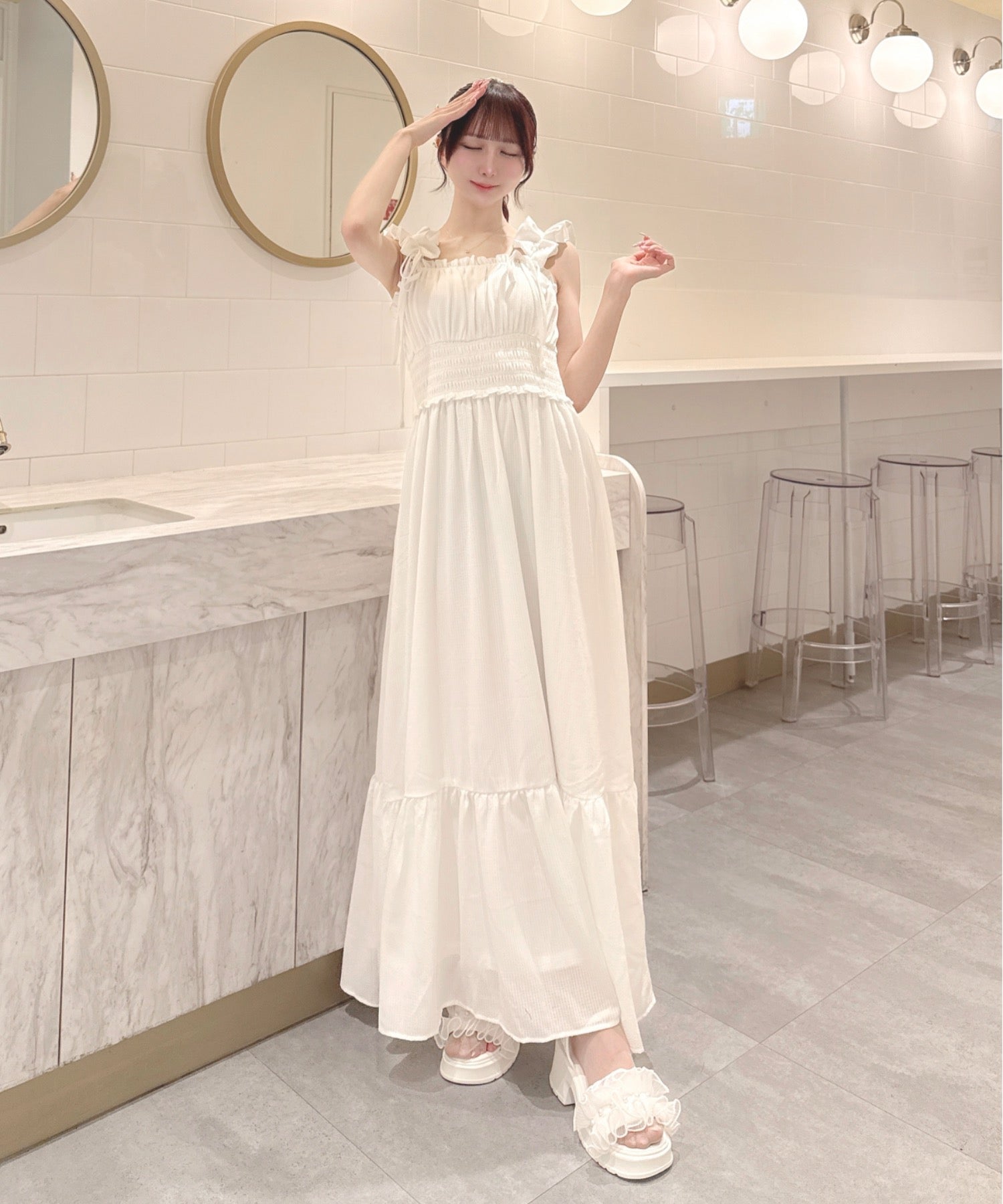 一部予約商品 5月中旬】2wayロングキャミワンピース – PARK by one way