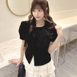 【予約商品 4月下旬発送】リボンアシメトップス