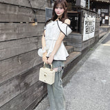 オフショルペプラムブラウス