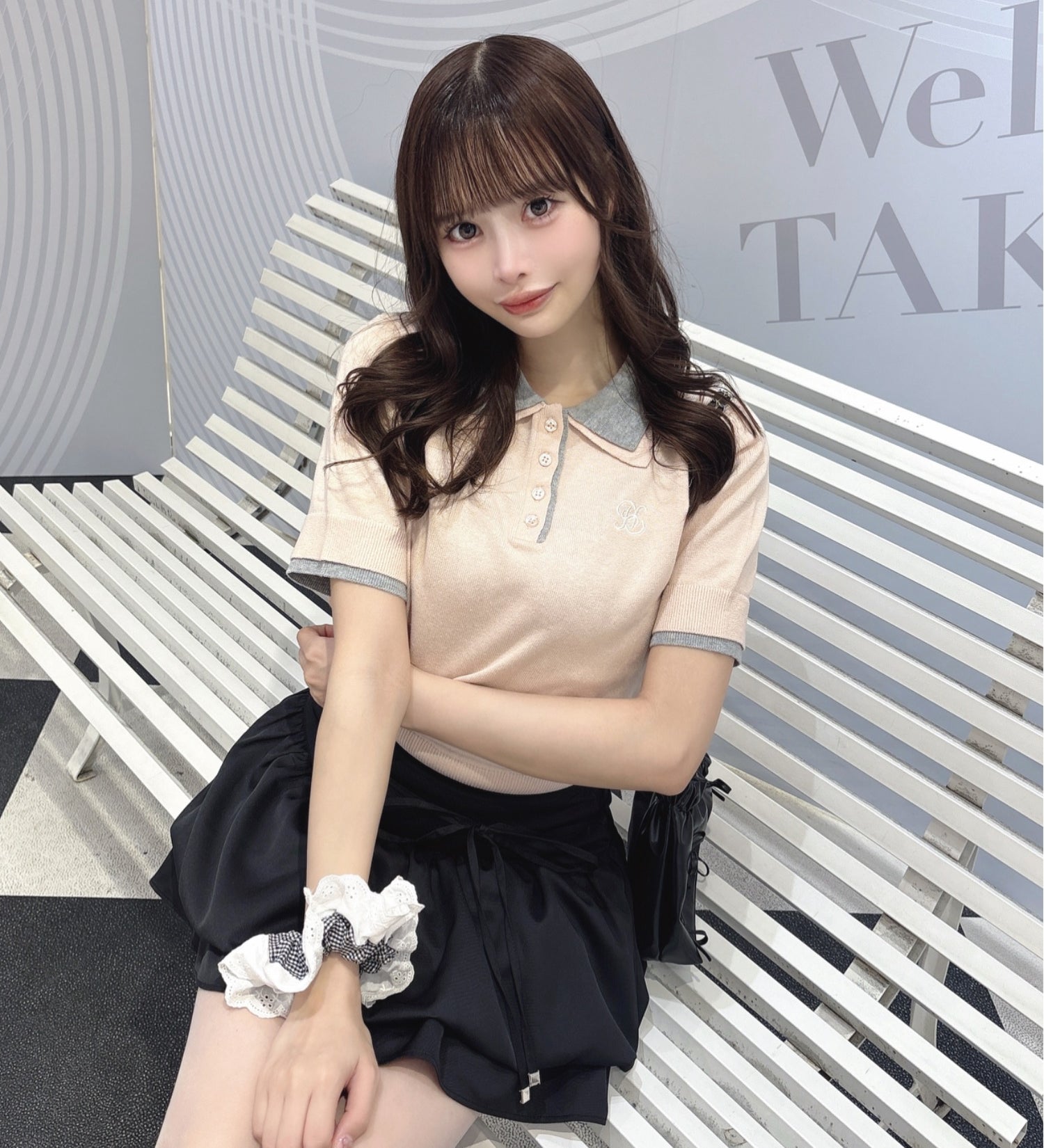 ダブルカラーポロニット