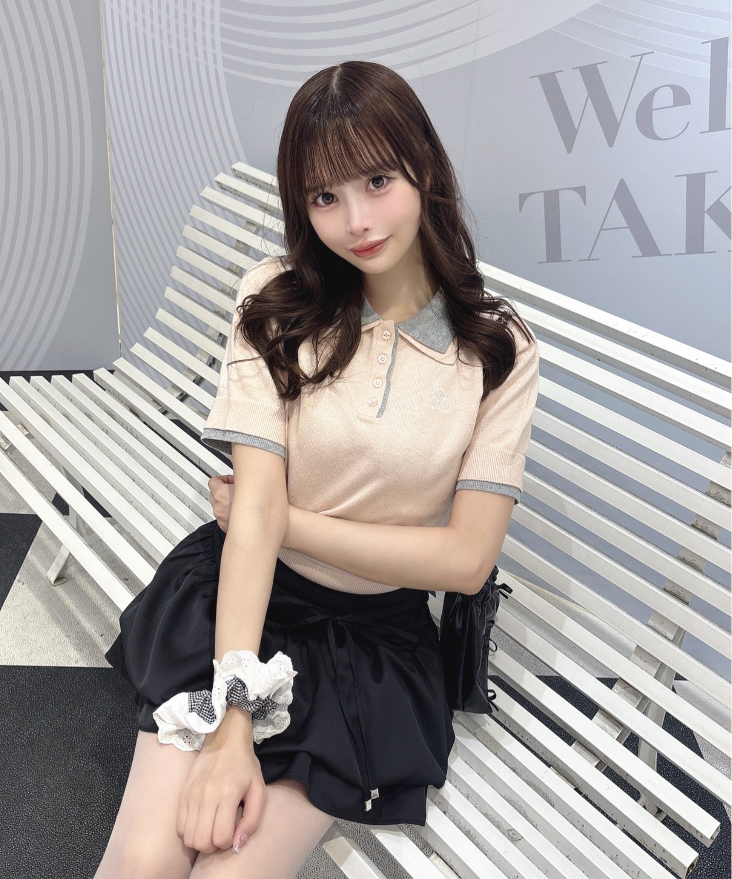 ダブルカラーポロニット