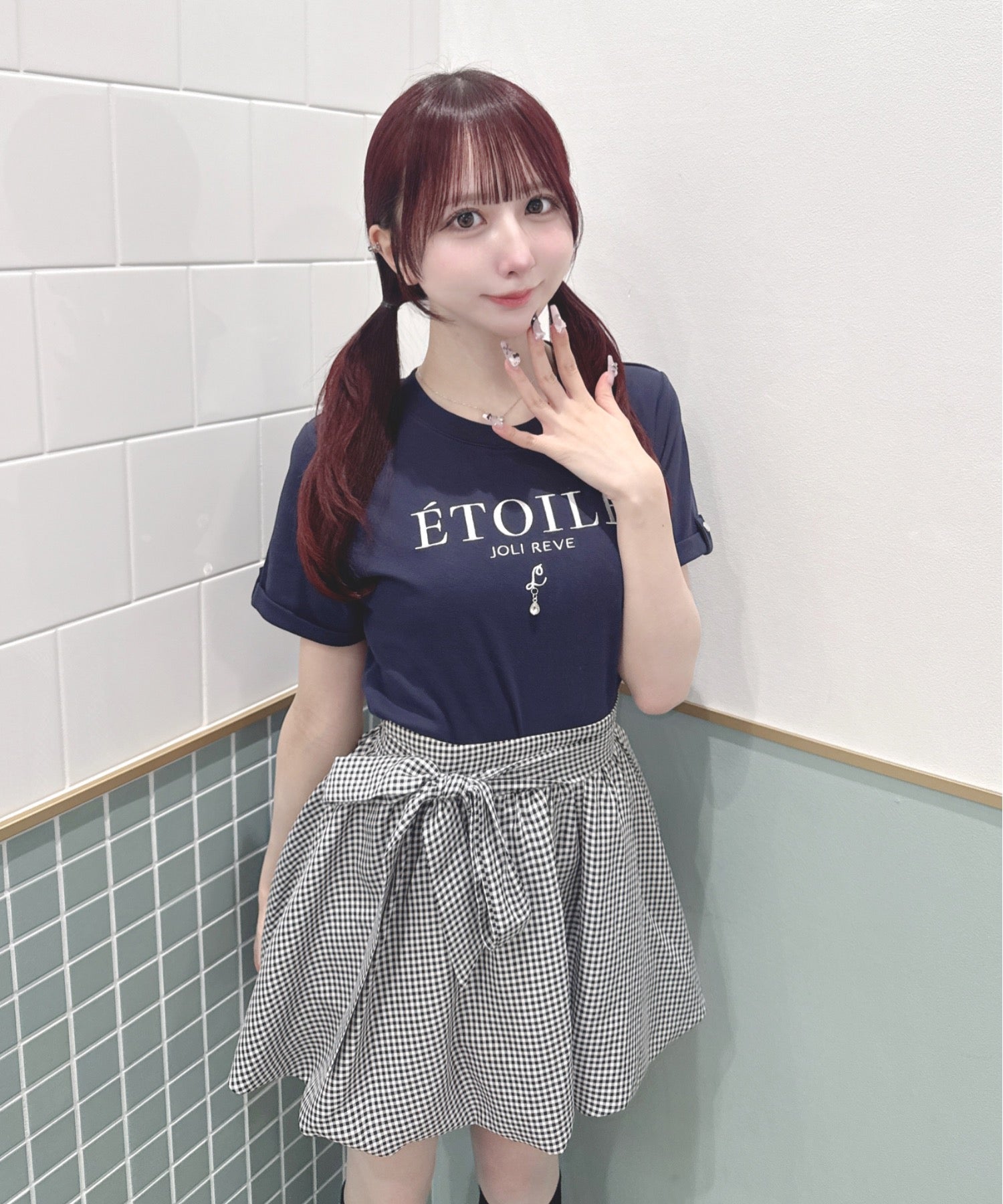 バックリボンTシャツ